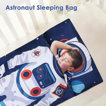 Astronaut Sleeping Bag Nap Mat Removable Pillow, Slumber Bag Christmas