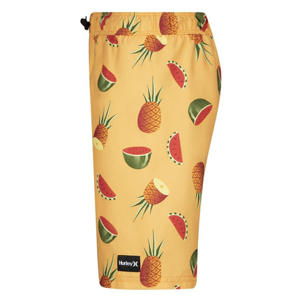 Short de bain imprimé Hurley pour garçons, Nectarine, 4T