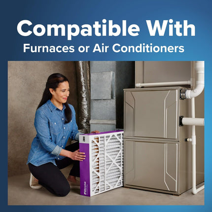 Filtrete 16x20x4 AC Furnace Air Filter, MPR 1550, MERV 12, Fits Lennox & Honeywell, Allergen, Electrostatic Air Cleaning Filter, 2-Pack (actual size 15.88x19.88x4.31 in)
