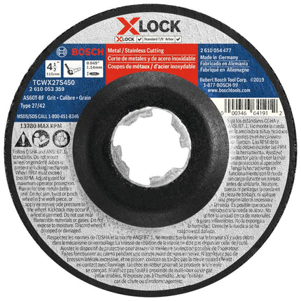 Bosch TCWX27S450 4-1/2 in. x .045 in. X-Lock Arbor