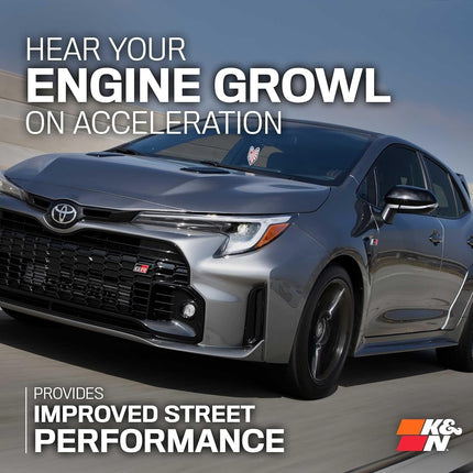 K&N Charge Pipe Kit compatible with Toyota GR Corolla L3 1.6L F/I 2023- (77-1018TWR)