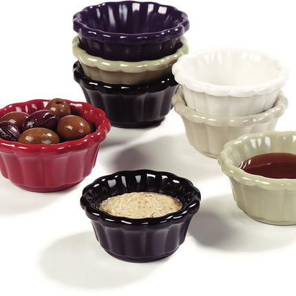 Carlisle FoodService Products Ramequins en plastique, coupelle à sauce pour la restauration, la cuisine, les restaurants, 95 ml, blanc (lot de 48)
