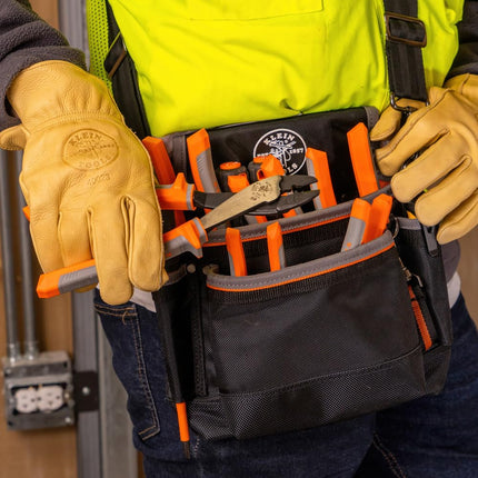 Klein Tools 1005RINS Insulated Pliers, Made in USA, Cutting/Crimping Tool for Insulated and Non-Insulated 10 to 22 AWG Wire and Connectors,1000V Rated