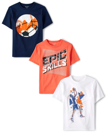 The Children's Place Boys' Short Sleeve Graphic T-