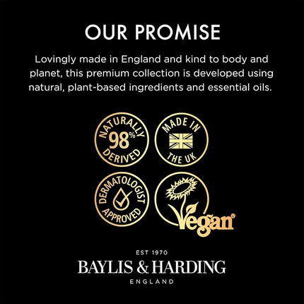 Baylis & Harding Goodness Oud, Cedar & Amber Natural Hand Wash, 500ml (Pack of 3) - Vegan Friendly