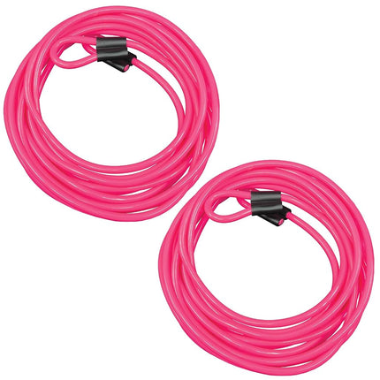 Champion Sports DD Series Double Dutch Licorice Jump Ropes - Pink, 16-Feet (Set)
