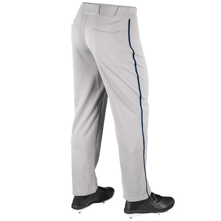 CHAMPRO MVP OB Open Bottom Baseball Pant with Contrast Color Braid Piping and Reinforced Double Knee