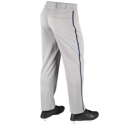 CHAMPRO MVP OB Open Bottom Baseball Pant with Contrast Color Braid Piping and Reinforced Double Knee
