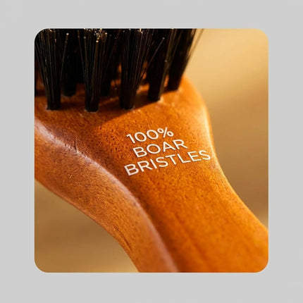 Goody Smooth and Sleek Wood Styling Brush with Natural Boar Bristles, Flyaway Free Finish, For All Hair Types, Brown, 1CT
