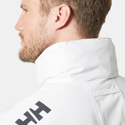 Helly Hansen Men's Crew Hooded Midlayer Jacket 2, White, 2XL