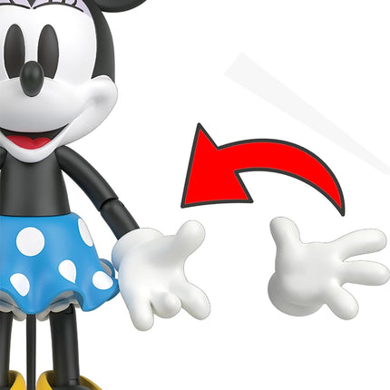Mattel Disney 100 Collectible Action Figures Mickey and Minnie Mouse, Posable Characters, Swappable Head & Hands, Soft Good Elements
