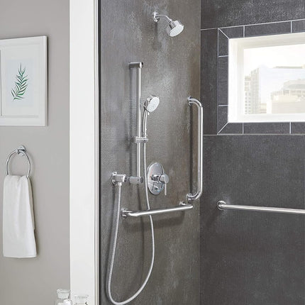 Grohe 40794001 Essentials 24 in. Grab Bar, Starlight Chrome