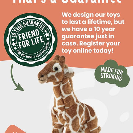 Living Nature Giraffe Soft Toy - Safari Plush Keepsake