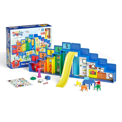 hand2mind Numberblocks Step Squad Mission Headquarters Figure Set for Game, Action Figure Game, Digital Toys, Math for Kids, Birthday Gifts for Kids