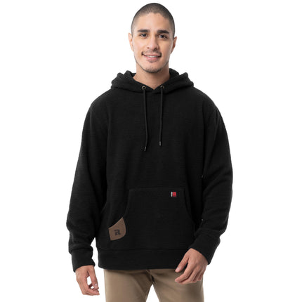 Wrangler mens Sherpa Pullover Hoodie, Black, 3XL