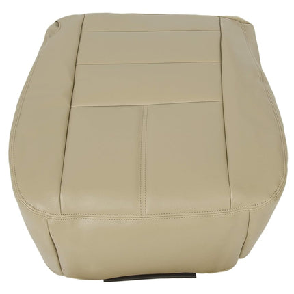 ECOTRIC Driver Bottom Replacement Seat Cover Camel Tan Compatible with 2008-2010 Ford Super Duty F250 F350 F450 F550 Lariat