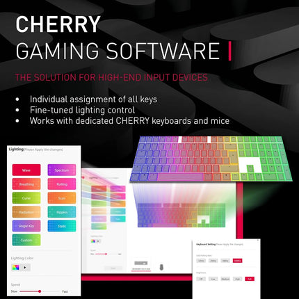 CHERRY MC 2.1, Wired Gaming Mouse for Right-Handers, 5,000 dpi Pixart Sensor, Programmable Keys, RGB Lighting, Onboard-Memory, Black