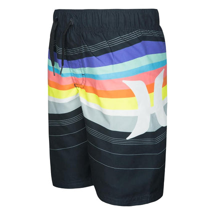 Hurley Garçons Maillot de Bain Court, Multicolore/Noir, 6