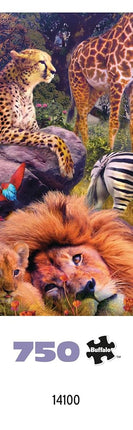 Buffalo Games - Panoramic Series - Jan Patrik Krasny - Africa Panoramic - 750 Piece Jigsaw Puzzle for Adults - Challenging Puzzle Perfect for Game Nights - Finished Size is 38.25 x 11.25