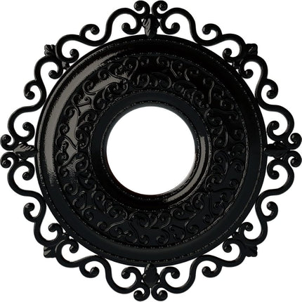 Ekena Millwork CM22ORBPS Ceiling Medallion, Black Pearl
