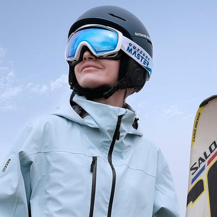 OutdoorMaster Ski Goggles with Cover Snowboard Snow Goggles OTG Anti-Fog for Men Women, Vlt 28.39%