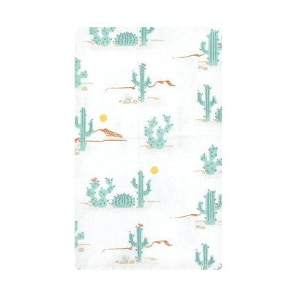 Hudson Baby Paños de Algodón de Franela para Bebé Unisex, Paquete de 10 unidades, diseño Desert Cactus, Talla Única