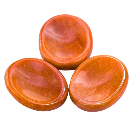Chocolate Jasper Worry Stones for Stress Relief Crystals and Healing Stones - Piedra Crystal Fidget for Meditation, Relaxation - Unique Stocking Stuffers and Birthday Gifts for Women, Men
