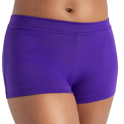 Capezio Women's Low-Rise Boyshort, Purple, S