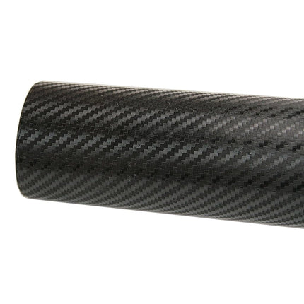 LZLRUN 3D Black Carbon Fiber Car Vinyl Wrap Self-Adhesive Film 2ft x 5ft