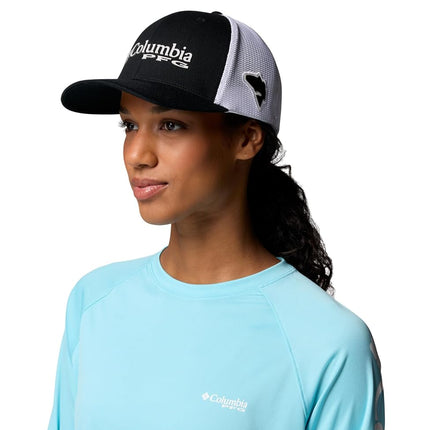 Columbia PFG Mesh Ball Cap - Black, Large/X-Large