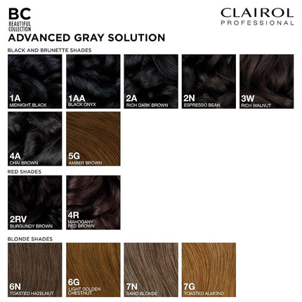 Clairol Professional Beautiful Collection Advanced Gray Solutions, 1AA Black Onyx, 3 oz.