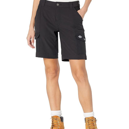Dickies Women's Temp-IQ Performance Cargo Short, Black, 2