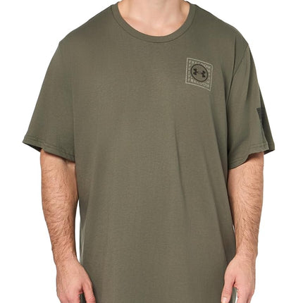 Under Armour Mens Freedom Snake Short Sleeve T Shirt, (390) Marine Od Green / / Black, XXL