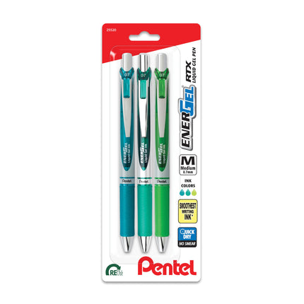 Pentel EnerGel Deluxe RTX Gel Pens, Medium Point, 