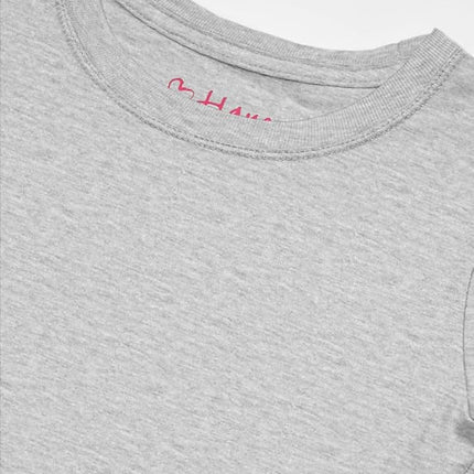 Hanes Girls` Long-Sleeve Crewneck T-Shirt, K123, XS, Light Steel