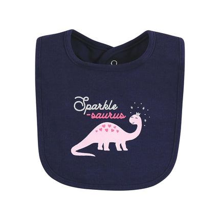 Hudson Baby Unisex Baby Cotton Bibs, Cute-A-Saurus, One Size