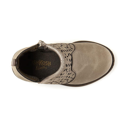 OshKosh B'Gosh Girl's Estell Ankle Boot, Taupe, 5 US Toddler
