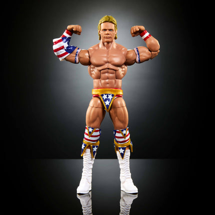 Figura de acción de Mattel WWE Elite Collection, coleccionable Lex Luger de SummerSlam con accesorio y piezas de figura de árbitro armable