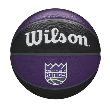 Wilson Basketball, NBA Team Tribute Model, SACREMENTO KINGS, Outdoor, Rubber, Size: 7