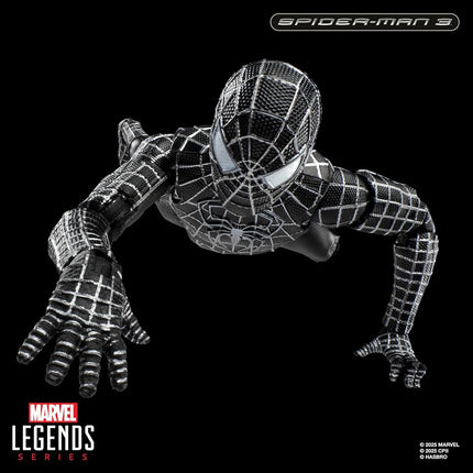 Marvel Legends Series Spider-Man, Spider-Man 3 Collectible 6 Inch Action Figure with Spider-Man Symbiote Accessories