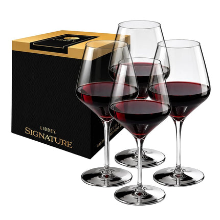 Juego de regalo de 4 copas de vino multiusos Libbey Signature Greenwich, 473 ml