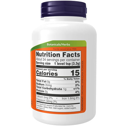 NOW Organic Foods Spirulina Powder, 4 Ounce