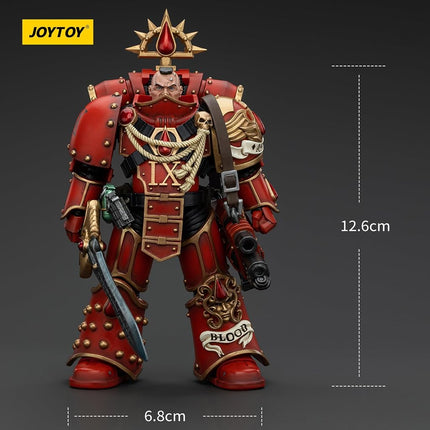 JOYTOY Warhammer 40k Blood Angels, 1/18 Blood Angels Raldoron First Captain of The Blood Angels Action Figure Collect Model