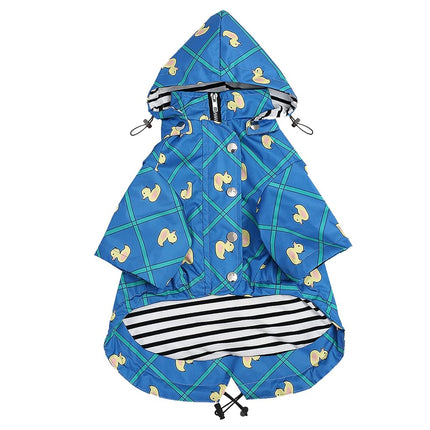 Morezi Dog Zip Up Dog Raincoat with Reflective But