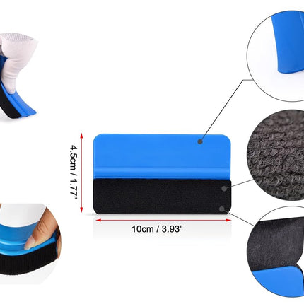 LZLRUN 3D Black Carbon Fiber Car Vinyl Wrap Self-Adhesive Film 2ft x 5ft