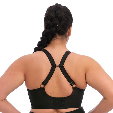 Elomi womens Full Coverage Sport Sports Bra, Black, 38HH