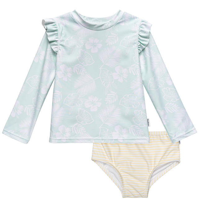 Gerber Baby Girl's Rashguard Set, Tropical, 2T