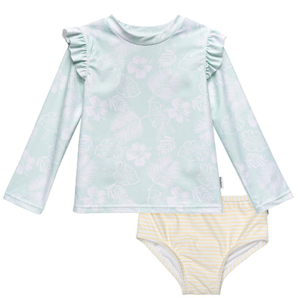 Gerber Baby Girl's Rashguard Set, Tropical, 4T