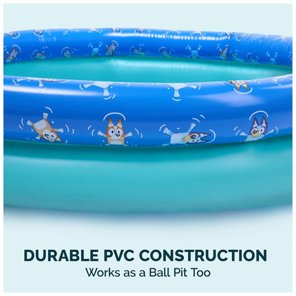 Swimways Bluey Kiddie Pool, Inflatable Above Ground Pool & Outdoor Toys, Bluey Party Supplies & Pool Toys for Kids Aged 3 & Up