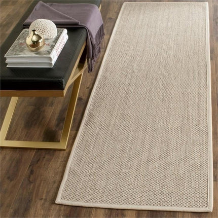 Safavieh Natural Fiber Rug for Living Room, Dining Room, Bedroom - Natural Fiber Collection, Short Pile, in Natural and Beige, 61 X 91 cm